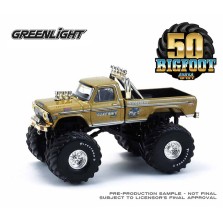 Greenlight Kings of Crunch Hobby Exclusive - Bigfoot 50th Anniversary 1974 Ford F-250 Monster Truck Gold Metallic