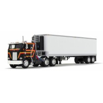 DCP by First Gear Peterbilt Model 352 COE with Vintage Refrigerated Trailer