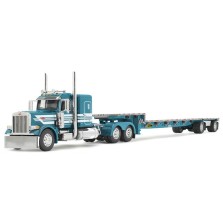 DCP by First Gear Peterbilt Model 379 with Transcraft Step Deck Trailer