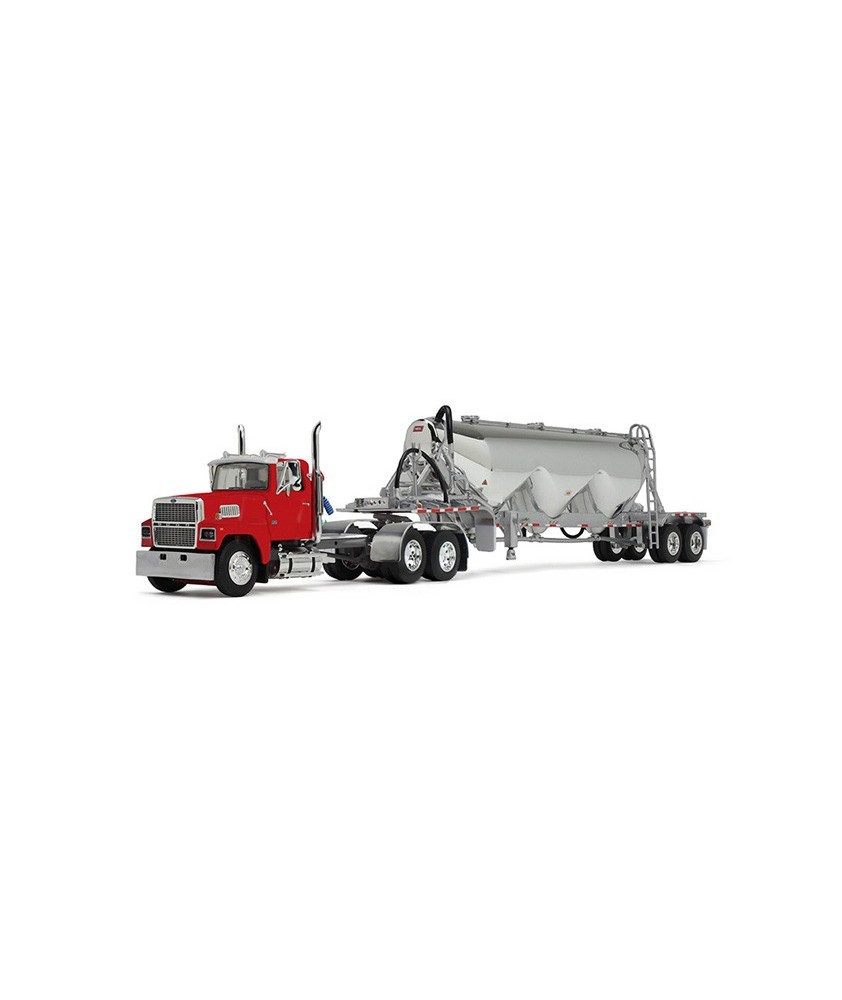DCP by First Gear Ford LTL-9000 Day Cab with Heil Pneumatic 3 Drop Trailer