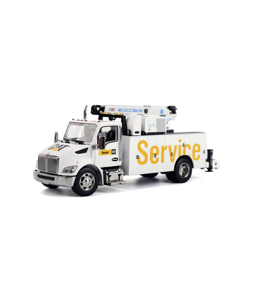 Diecast Masters CAT Service Truck - Kenworth T380 Auto-Crane Titan85 Body with Miller EnPak Diecast Masters CAT Service Truck - Kenworth T380 Auto-Crane Titan85 Body with Miller EnPak