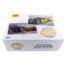 Diecast Masters Evolution Series - CAT 621K Scraper and CAT No. 70 Scraper with D7 Track-Type Tractor Diecast Masters Evolution Series - CAT 621K Scraper and CAT No. 70 Scraper with D7 Track-Type Tractor