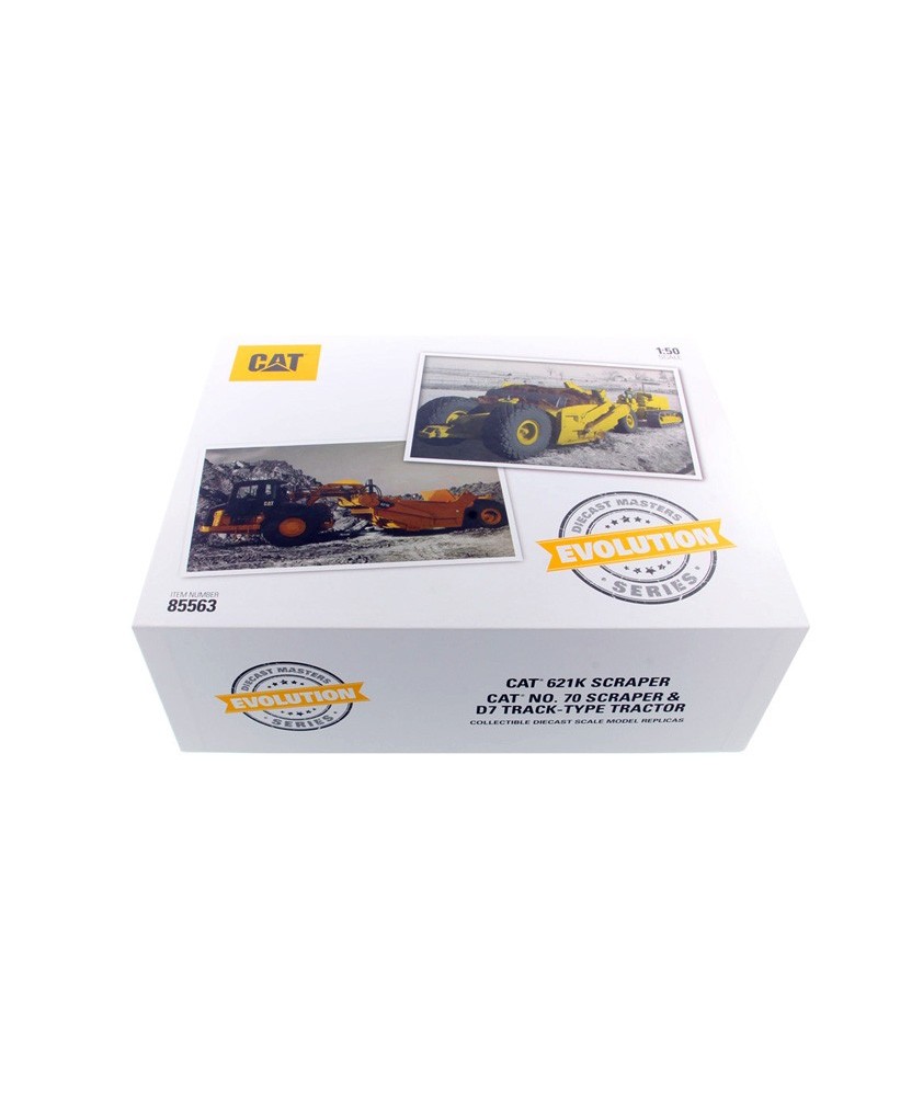 DIECAST MASTERS - Evolutionäre Scraper Serie CATERPILLAR 621K und D7 Ttw N 70 DIECAST MASTERS - Evolutionäre Scraper Serie CATERPILLAR 621K und D7 Ttw N 70