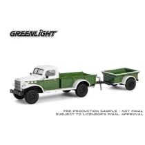 Greenlight Hitch and Tow Series 32 - 1950 Dodge Power Wagon with 1/4 Ton Cargo Trailer