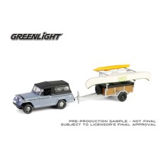 Greenlight Hitch and Tow Series 32 - 1968 Jeep Jeepster Commando SC-1 with Canoe Trailer