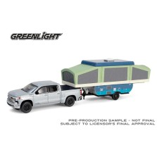 Greenlight Hitch and Tow Series 32 - 2024 Chevrolet Silverado High Country with Pop-Up Camper Greenlight Hitch and Tow Series 32 - 2024 Chevrolet Silverado High Country with Pop-Up Camper