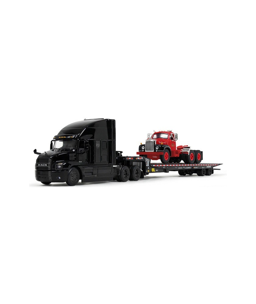 DCP by First Gear - Mack Anthem and Landoll Traveling Axle Trailer and Mack B-61 Cab Load