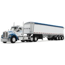 DCP by First Gear - Kenworth W990 Day Cab with Lode King Tri-Axle Hopper Trailer