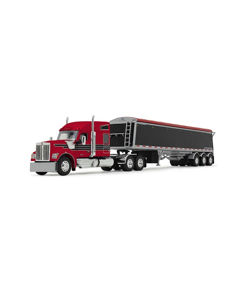 DCP by First Gear - Kenworth W990 and Lode King Tri-Axle Hopper Trailer