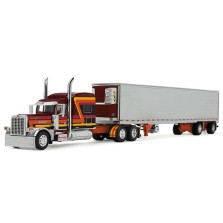 DCP by First Gear - Peterbilt Model 389 with Refrigerated Utility Trailer Hurricane Express