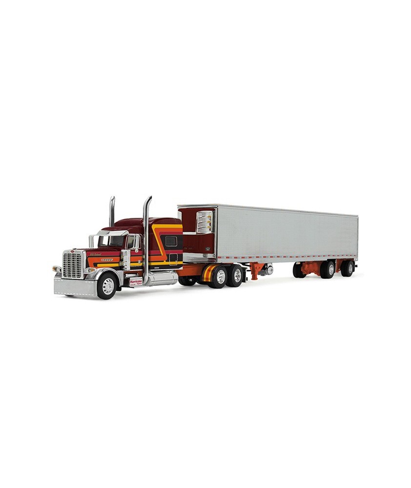 DCP by First Gear - Peterbilt Model 389 with Refrigerated Utility Trailer Hurricane Express