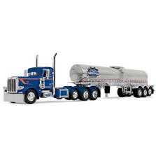 DCP by First Gear - Peterbilt Model 389 Tri-Axle Day Cab with Walker Food Grade Tank Trailer
