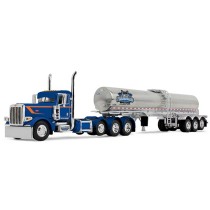 DCP by First Gear - Peterbilt Model 389 Tri-Axle Day Cab with Walker Food Grade Tank Trailer