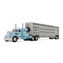 DCP by First Gear - Peterbilt Model 351 with Wilson Vintage Livestock Trailer