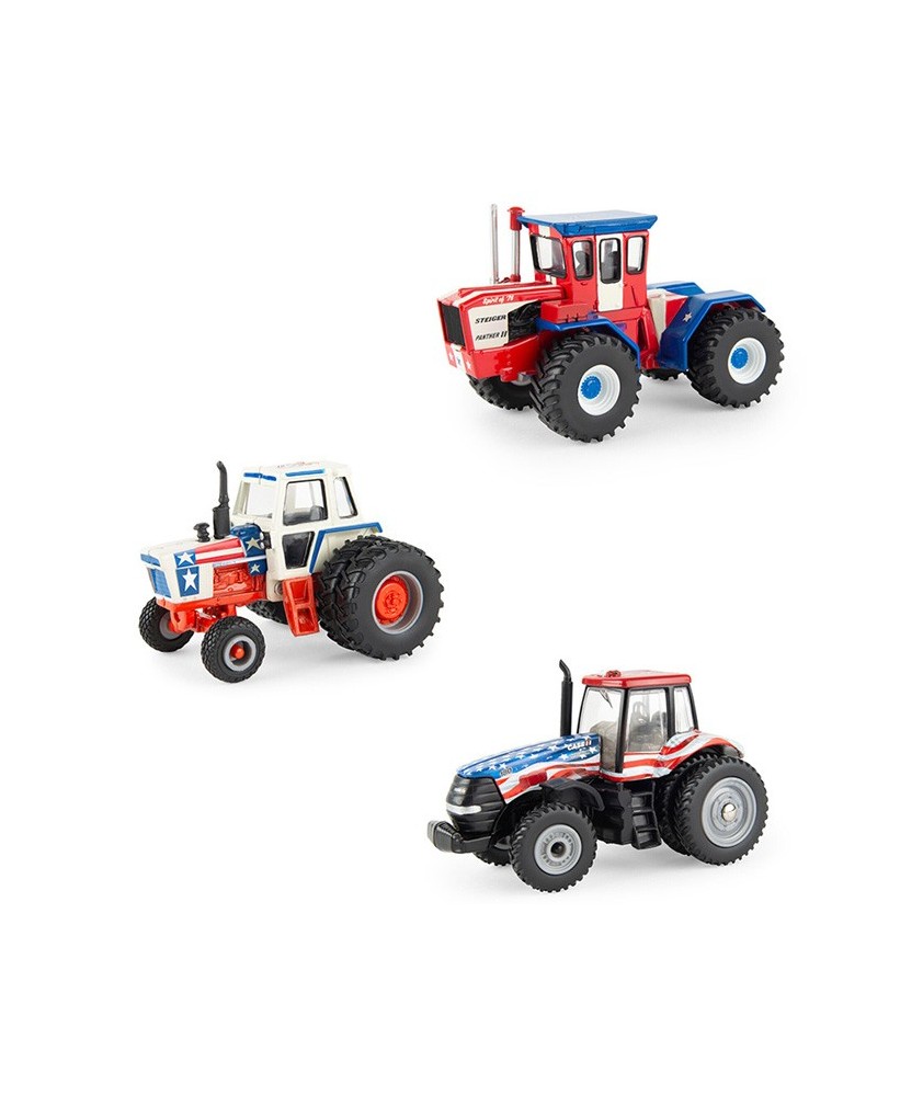 Ertl Case IH - Stars and Stripes 3 Tractor Set USA 250