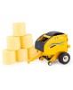 Ertl New Holland Roll-Belt 561 Round Baler with Round Hay Bales