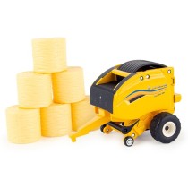Ertl New Holland Roll-Belt 561 Round Baler with Round Hay Bales