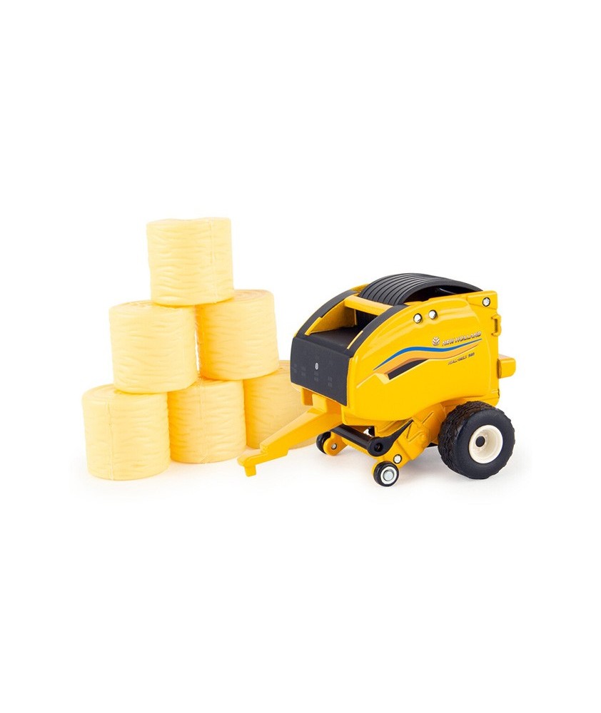 Ertl New Holland Roll-Belt 561 Round Baler with Round Hay Bales