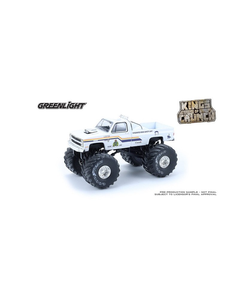 Greenlight Kings of Crunch Special Edition Hot Pursuit - 1986 Chevy Silverado Royal Mounted Canadian Police