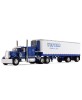DCP by First Gear Peterbilt 351 with Vintage Refrigerated Spread Axle Trailer Western Distributing