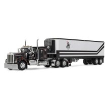 DCP by First Gear - Kenworth W900A with Flat Top Sleeper and Vintage Refrigerated Trailer Dick Simone Trucking