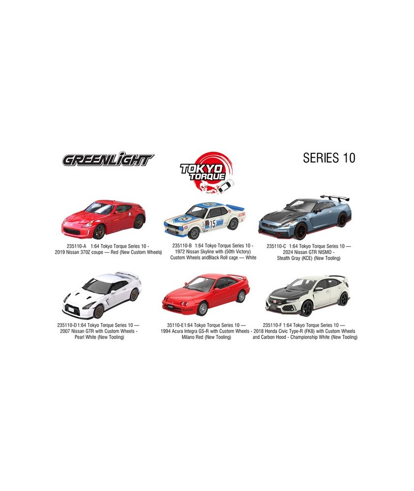 Greenlight Tokyo Torque Series 10 - Six Car Set