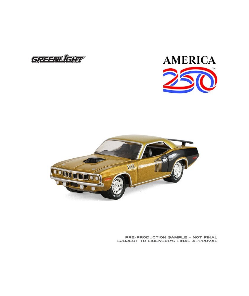 Greenlight Anniversary Series 18 America 250 Years Edition - 1971 Plymouth HEMI Cuda