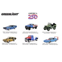 Greenlight Anniversary Series 18 America 250 Years Edition - Six Piece Set
