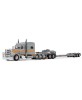 DCP by First Gear - Peterbilt 389 with Fontaine Magnitude Lowboy Tri-Axle Trailer with Jeep