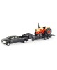Ertl Farm Toys Case 1270 Tractor with RAM 3500 Pickup and Gooseneck Flatbed Trailer