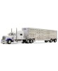 DCP by First Gear Legacy Series - Peterbilt Model 379 with Wilson Silverstar Livestock Spread-Axle Trailer National Carriers