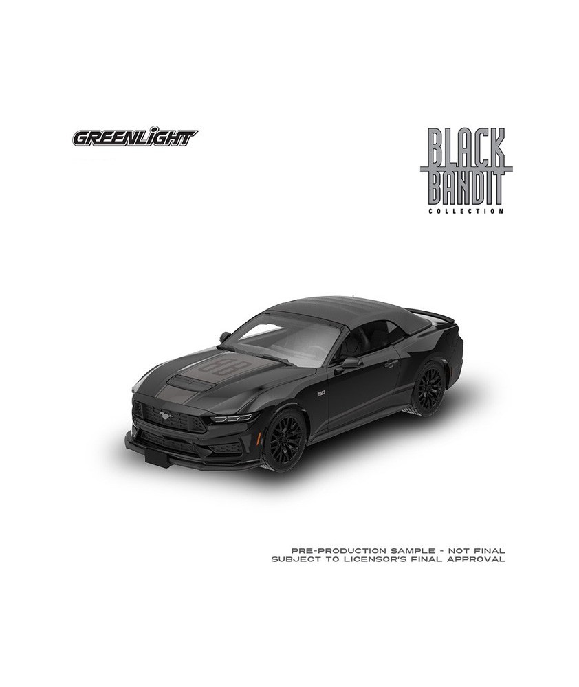 Greenlight Black Bandit Collection Series 31 - 2024 Ford Mustang GT Convertible