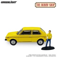 Greenlight The Hobby Shop Series 17 - 1977 Volkswagen Rabbit with Female Customer Figure
