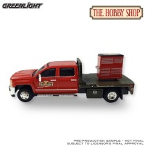 Greenlight The Hobby Shop Series 17 - 2016 Chevrolet Silverado 3500HD Dually Flatbed with Tool Cabinet
