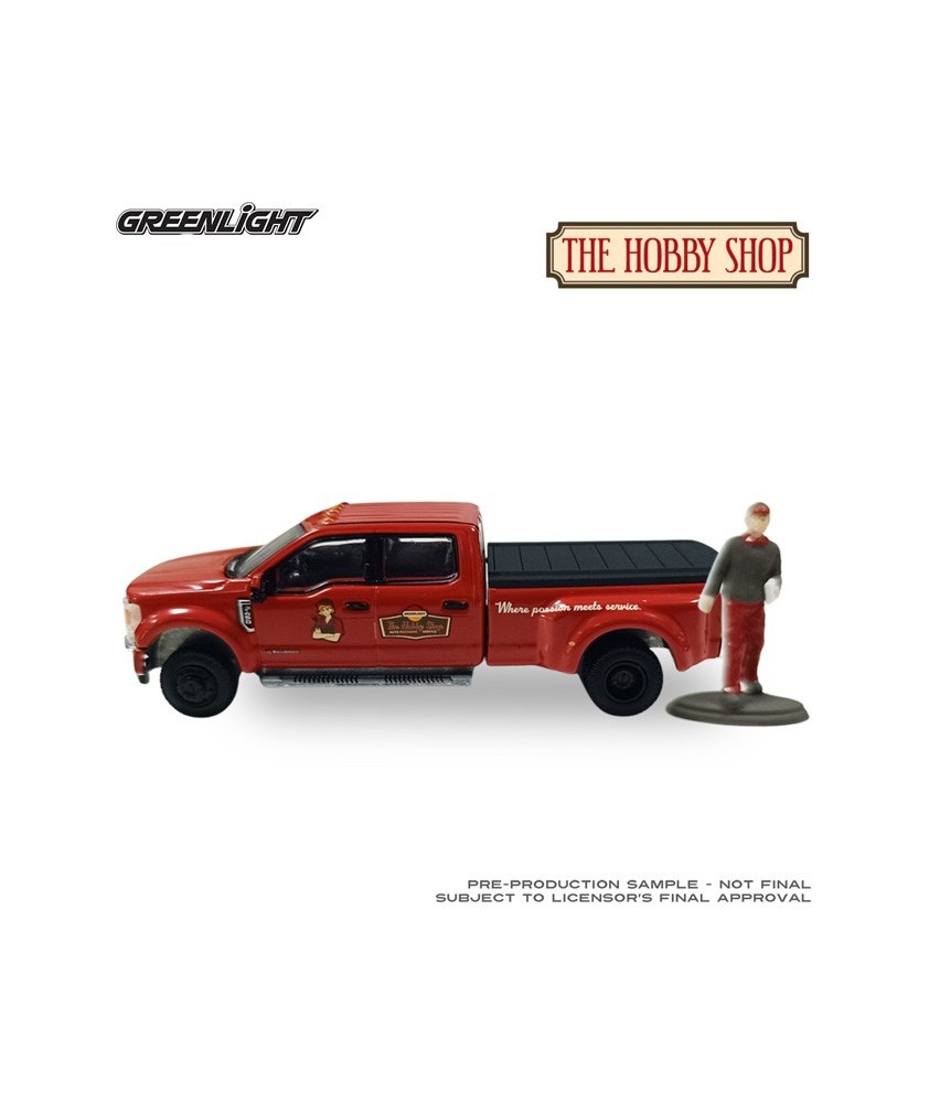 Greenlight The Hobby Shop Series 17 - 2022 Ford F-450 Dually Shop Truck with Mechanic Figure