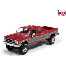 IXO America Model Cars - 1977 GMC Sierra Grande K2500 Crew Cab Wideside Two-Tone Lifted