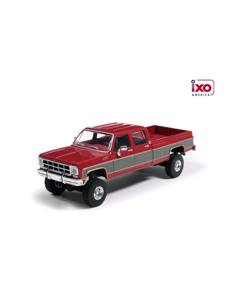 IXO America Model Cars - 1977 GMC Sierra Grande K2500 Crew Cab Wideside Two-Tone Lifted