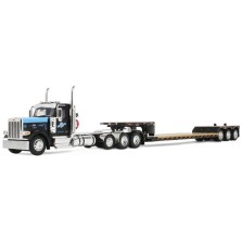 DCP by First Gear - Peterbilt Model 589 Tri-Axle Day Cab with Fontaine Renegade Lowboy Trailer Cappello Heavy Transport