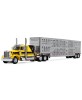 DCP by First Gear - Peterbilt Model 359 with Wilson Silverstar Livestock Trailer Hank Cosper