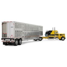 DCP by First Gear - Peterbilt Model 359 with Wilson Silverstar Livestock Trailer Hank Cosper