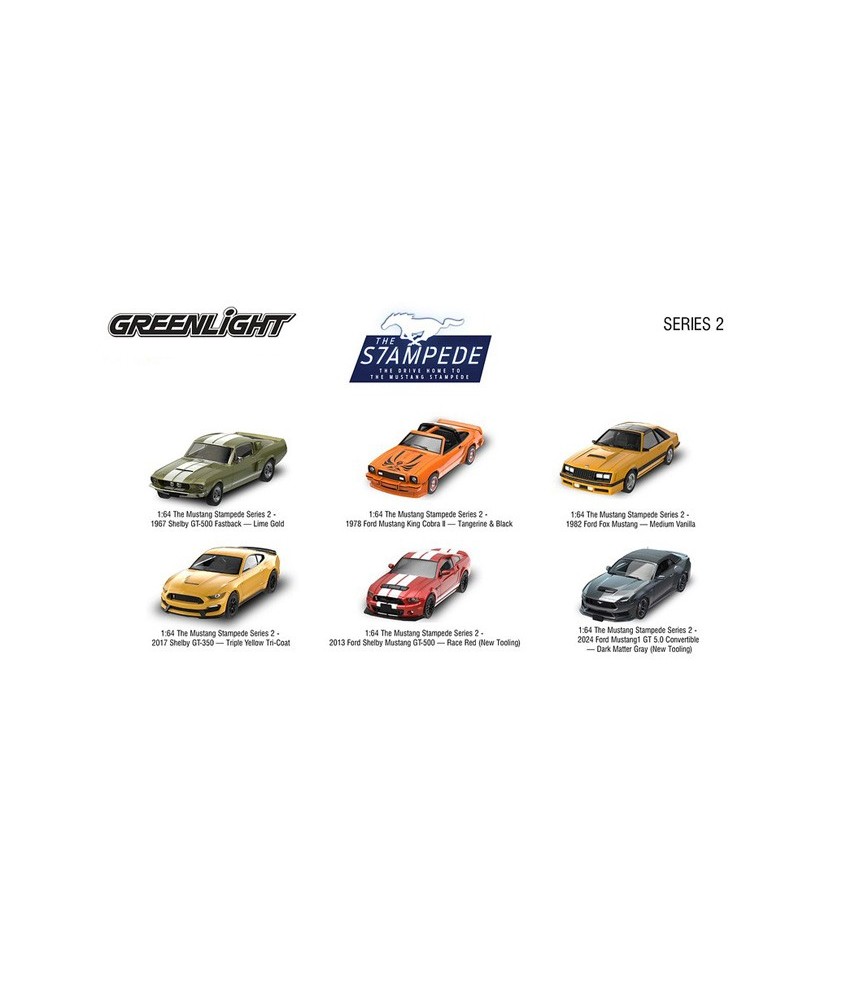 Greenlight The Mustang Stampede Series 2 - Six Car Set