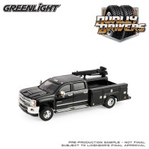 Greenlight Dually Drivers Series 17 - 2016 Chevrolet Silverado 3500 Dually Service Crane Truck
