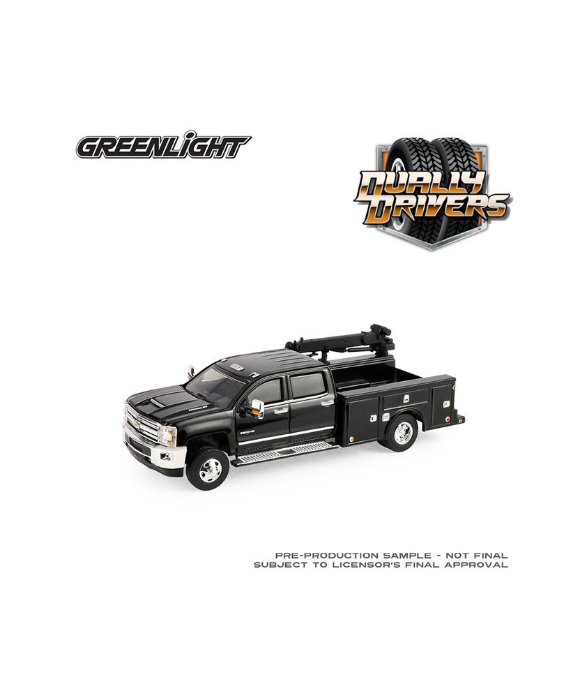 Greenlight Dually Drivers Series 17 - 2016 Chevrolet Silverado 3500 Dually Service Crane Truck