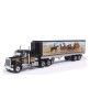IXO America Model Cars - 1976 Kenworth W900 and Refrigerated Trailer with Stagecoach and Bandit Mural