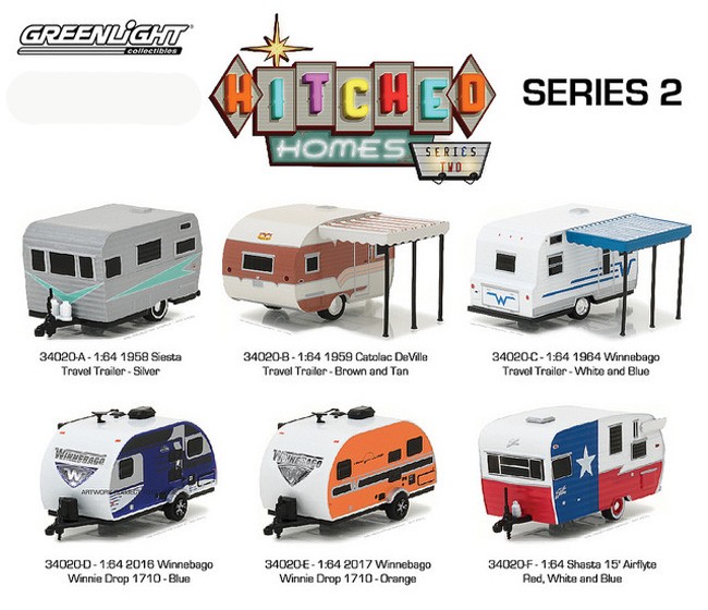 Greenlight Hitched Homes 1959 Siesta Travel Trailer 34060-B 