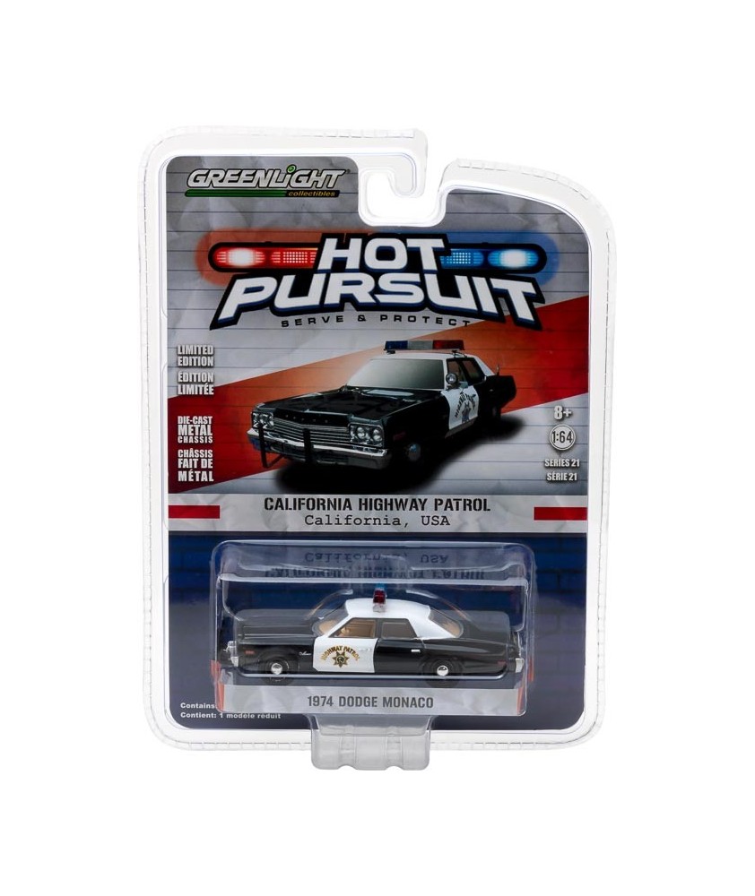 グリーンライト1974 ダッジ・モナコ - マウントプロスペクト・ポリス GreenLight Hot Pursuit - 1974 Dodge Monaco - Mount Prospect