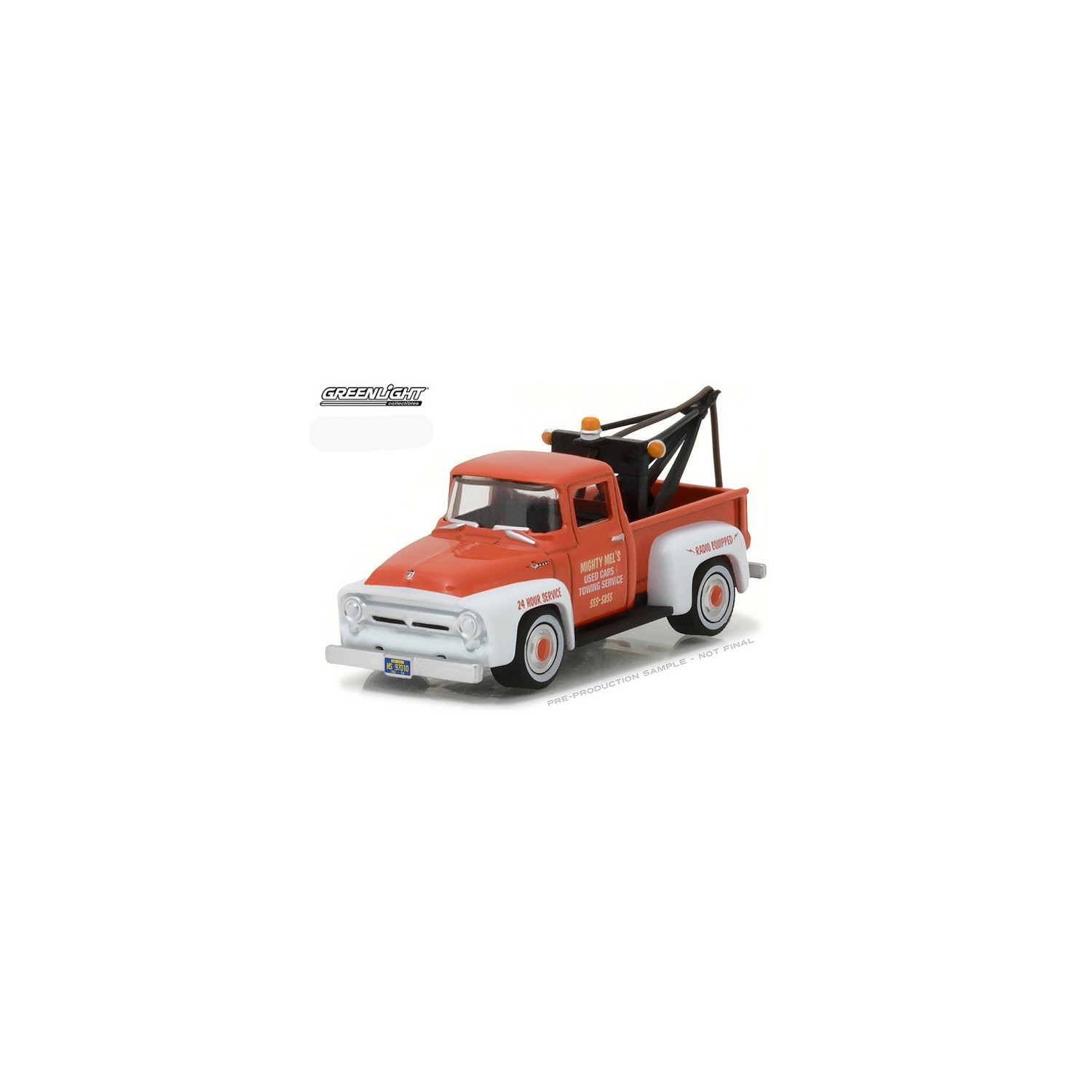 Greenlight Hobby Shop Series 2 1956 Ford F-100 Tow Truck Auto Repair 
