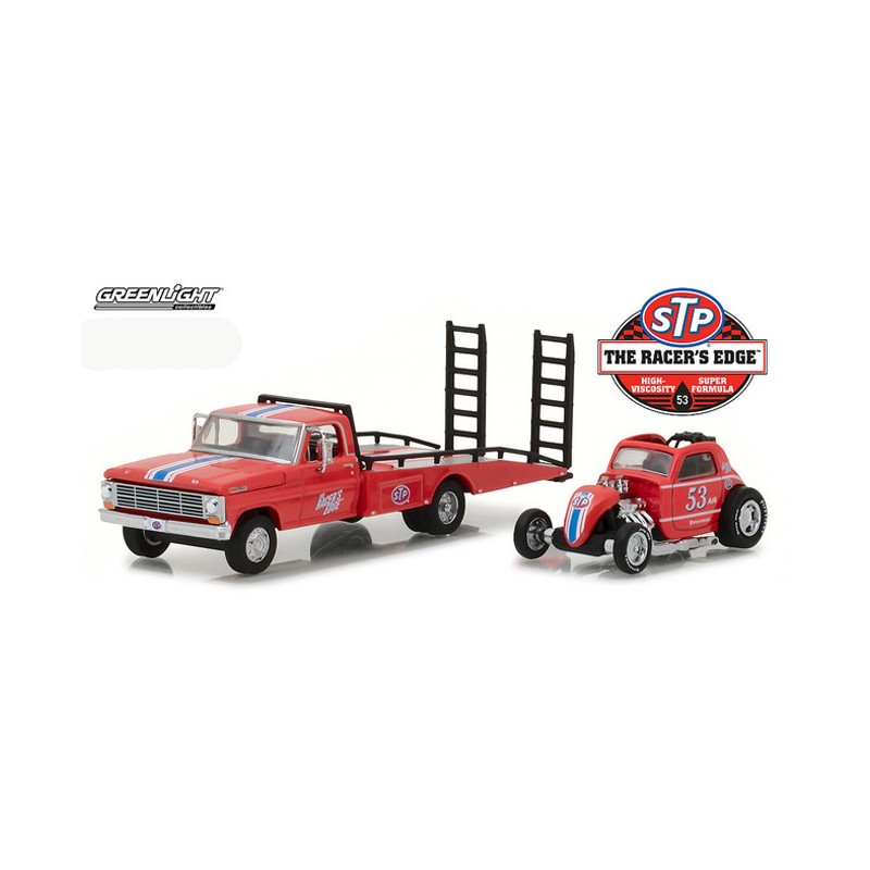 Greenlight HD trucks 10 1968 Ford F350 ramp truck with altered fueler 