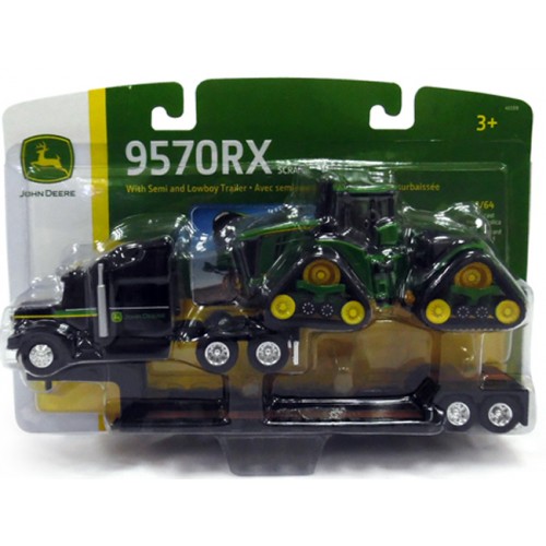 John Deere 9570 RX Tractor with Semi and Lowboy Trailer