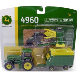 John Deere 4960 Tractor with Forage Harvester and Wagon